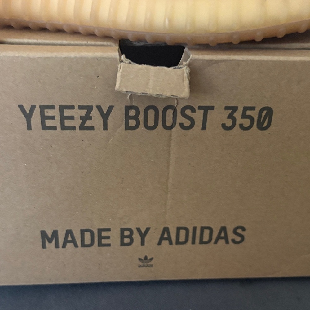 Adidas Kids Yeezy Boost 350 - Bright Orange - Picture 2 of 2